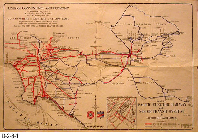 map, Pacific Electric